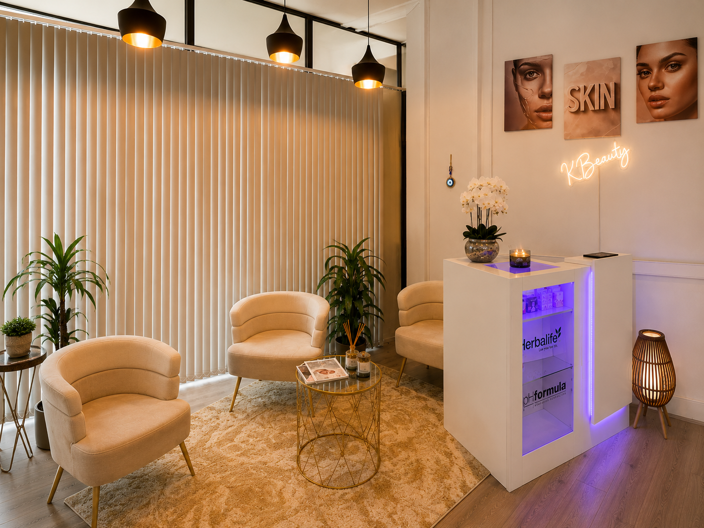 K Beauty waiting area